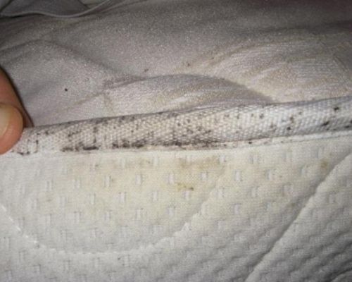 Dark stains on the mattress